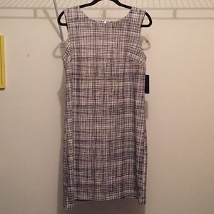 Professional black and white printed dress